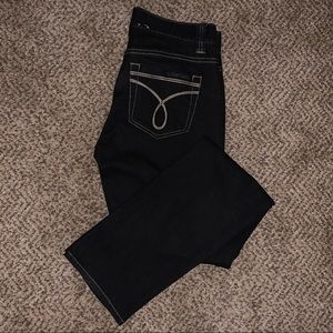 Calvin Klein denim skinny jeans (black).